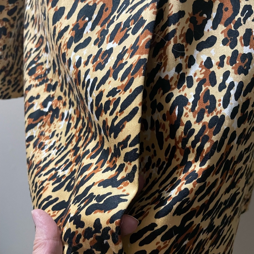 Women’s Coat, WorthingtonStretch, Animal Print, Size: Medium, Beige/Brown/Black - Picture 6 of 8